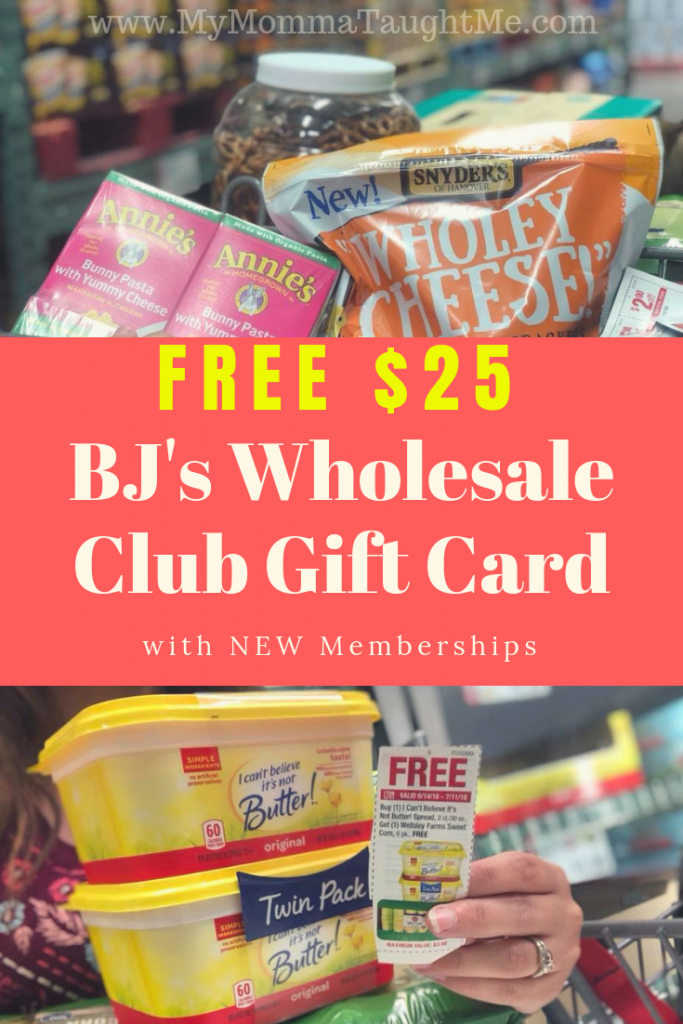 FREE 25 Gift Card for New BJ's Wholesale Club Members