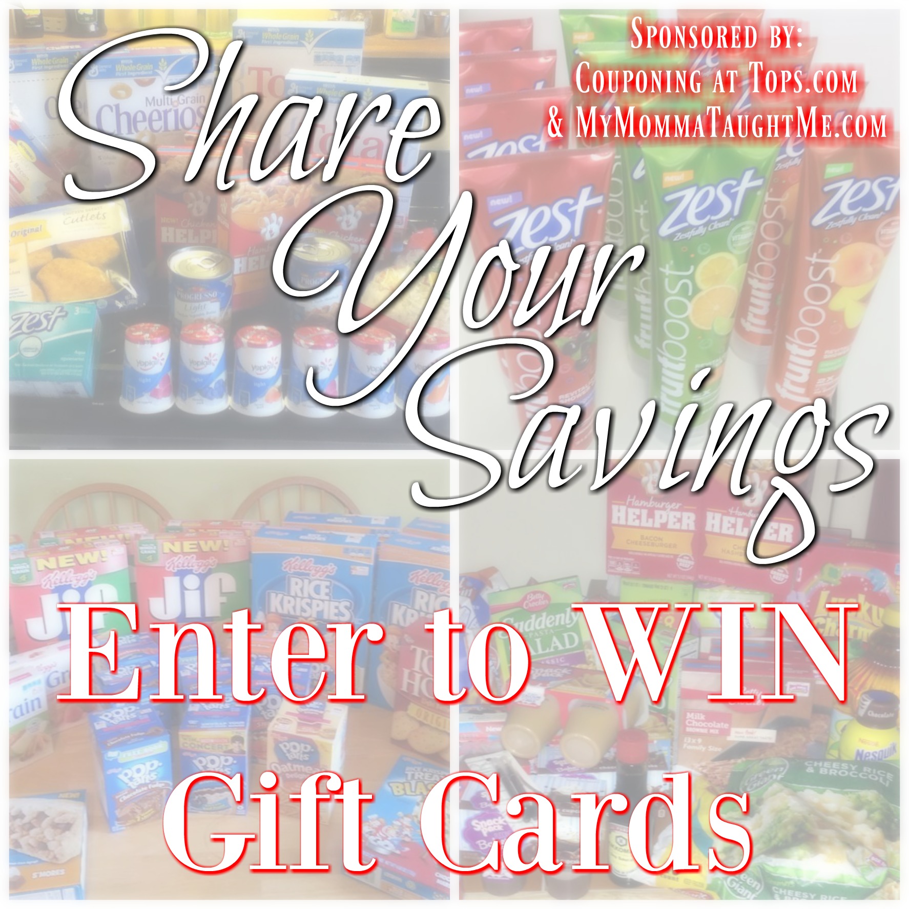 Share You Savings Gift Card Giveaway For Tops