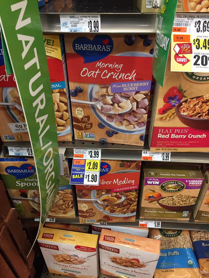 Barbaras Cereal Clearanced At Tops Markets