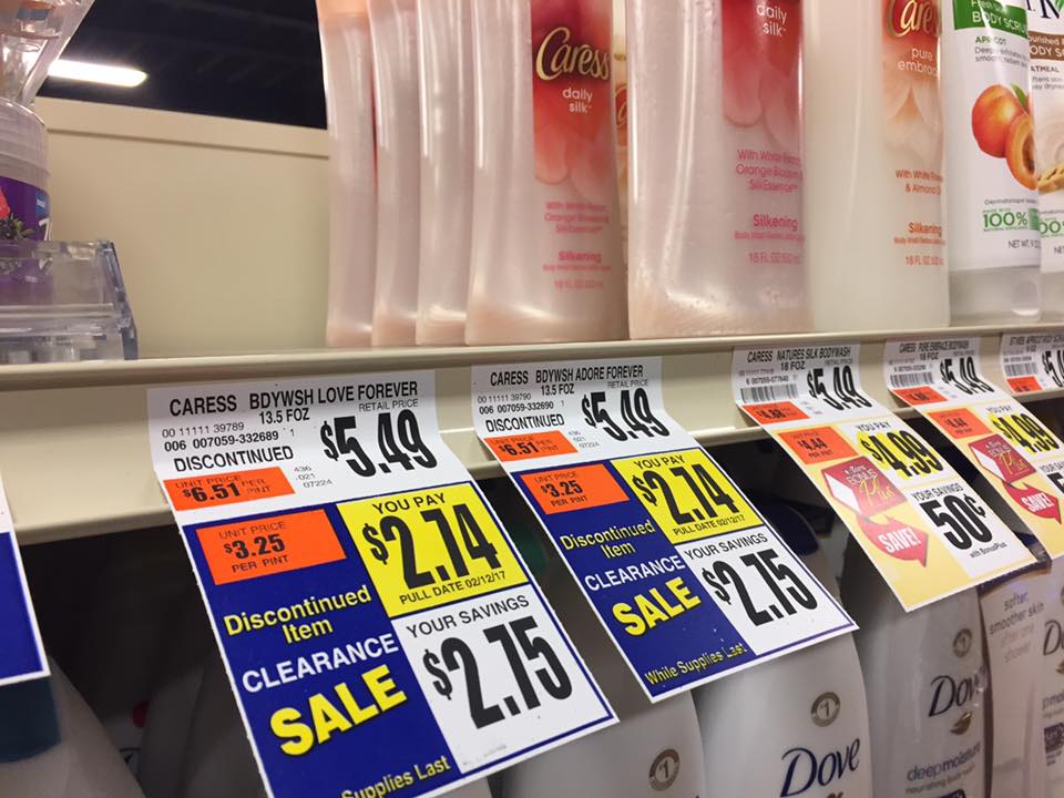 Caress Clearanced At Tops Markets