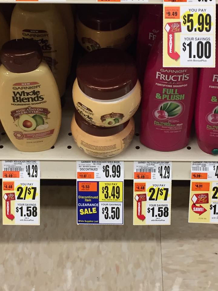 Garnier Whole Blends Clearanced At Tops Markets