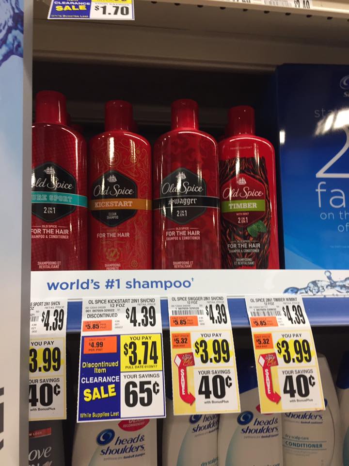 Old Spice Clearanced At Tops Markets