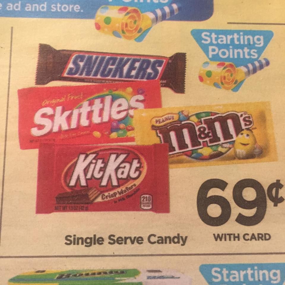 Snickers Sale At Rite Aid
