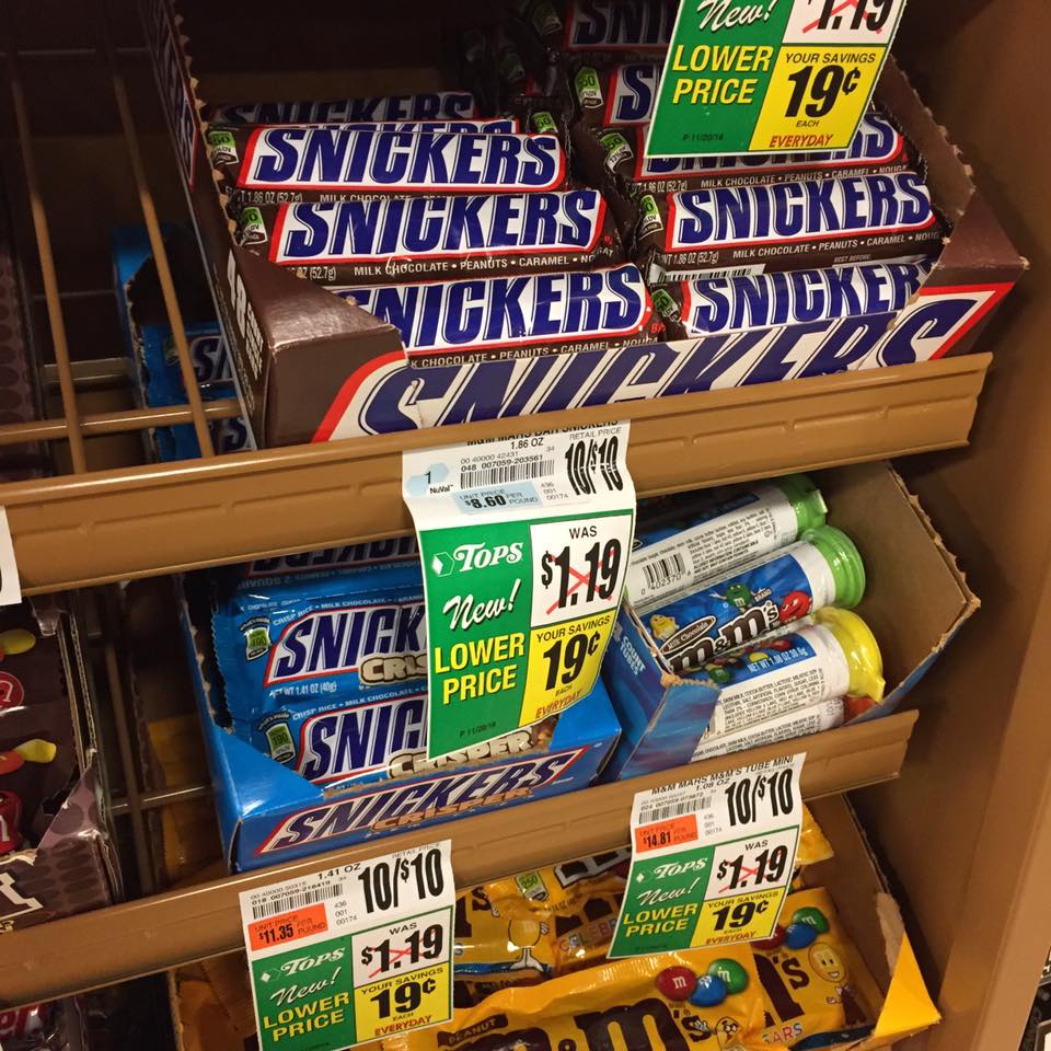 Snickers Sale At Tops Markets