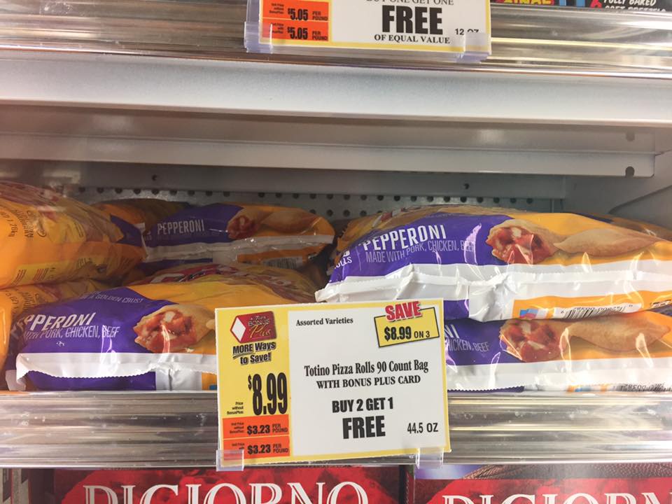Tontinos Pizza Rolls Buy 2 Get 1 Free Sale At Tops Markets