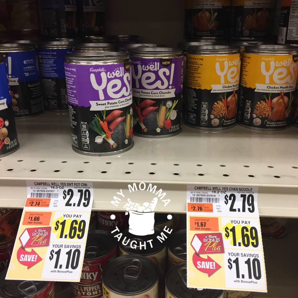 Campbell Yes Soups Free At Tops Markets