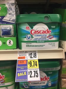 Cascade Complete Clearanced At Tops Markets