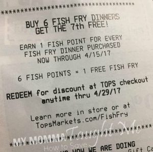 Free Fish Fry Promo At Tops