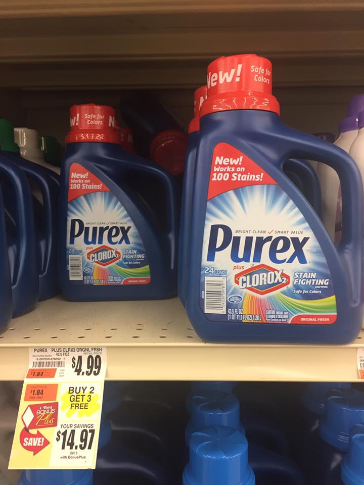 Purex Laundry Detergent Buy 2 Get 3 Free At Tops Markets