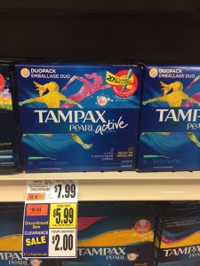 Tampax Clearanced At Tops Markets 2