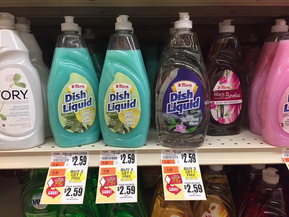 Tops Dish Soaps Buy 2 Get 3 Free Sale At Tops Markets