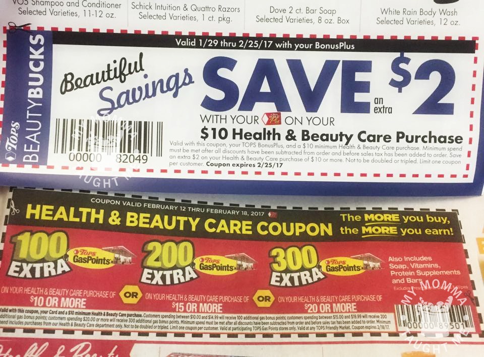 Tops Markets Bonus Healthy And Beauty Coupon For February
