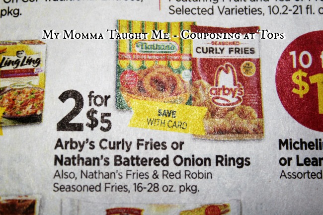 Arby's And Nathan's Fries Sale At Tops Markets