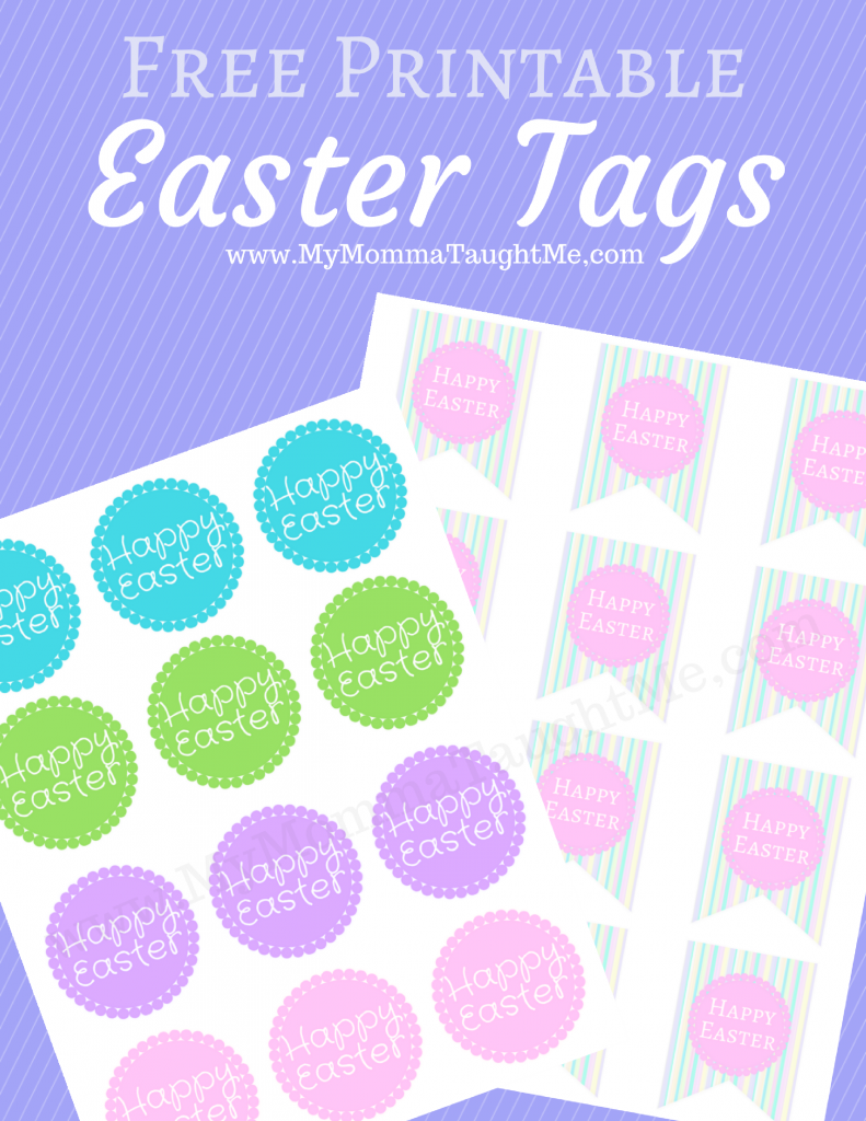 Free Printable Easter Tags For Students
