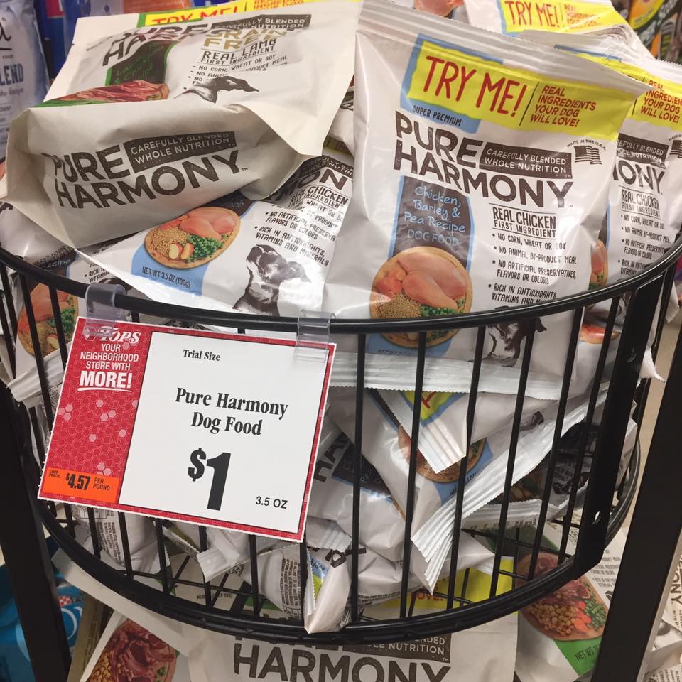 Free Pure Harmony Grain Free Dry Dog Food Free At Tops With E Coupon
