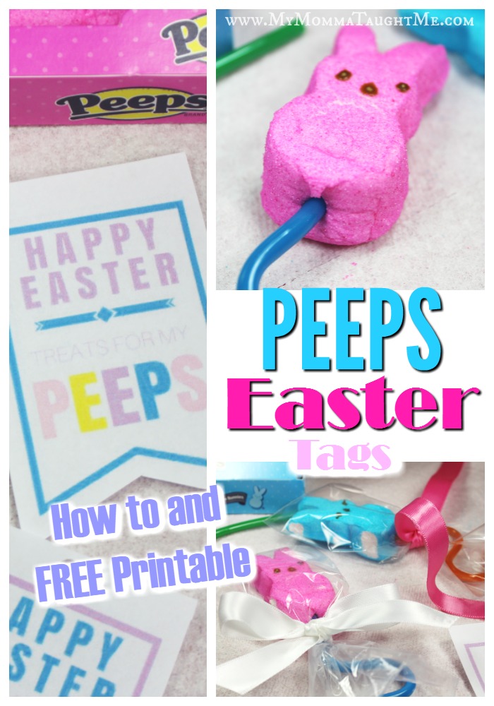 Peeps Easter Tags Free Printable