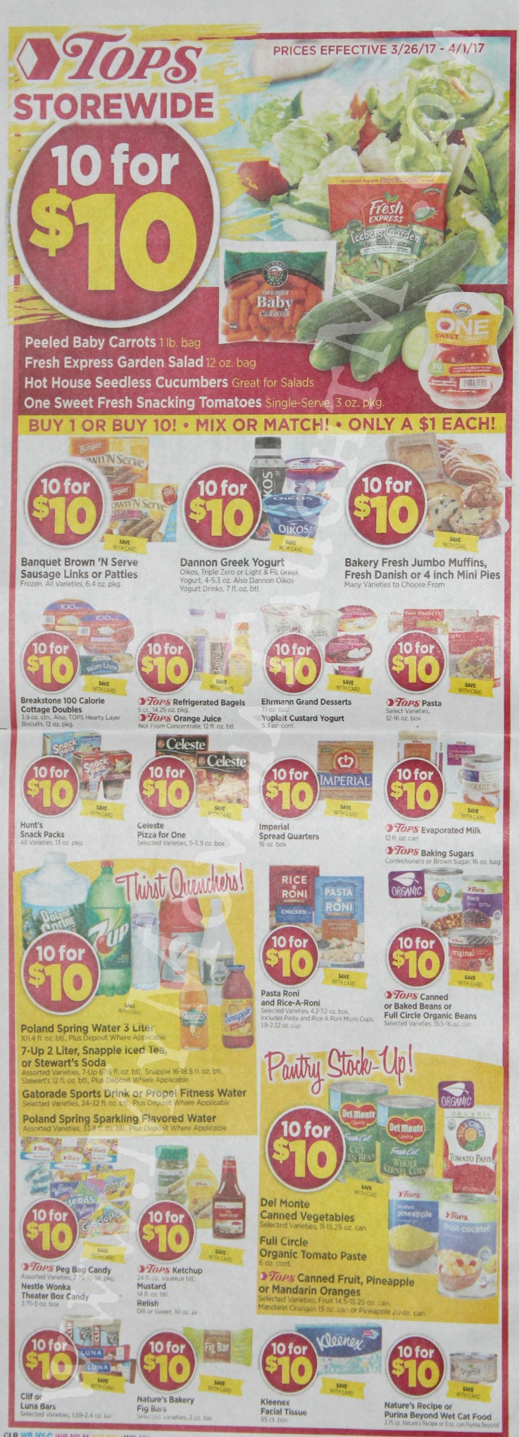 Tops Markets Ad Scan Week Of 3 26 17 To 4 1 17 WB