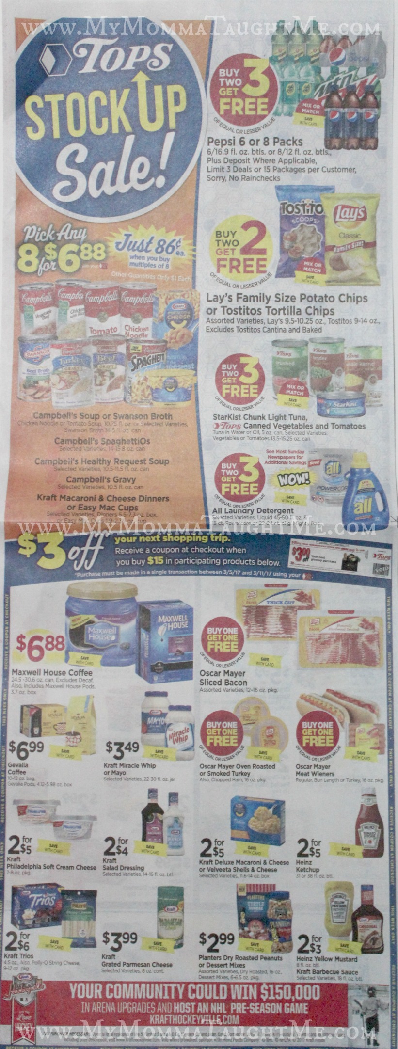 Tops Markets Ad Scan Week Of 3 5 17 To 3 11 17 WA