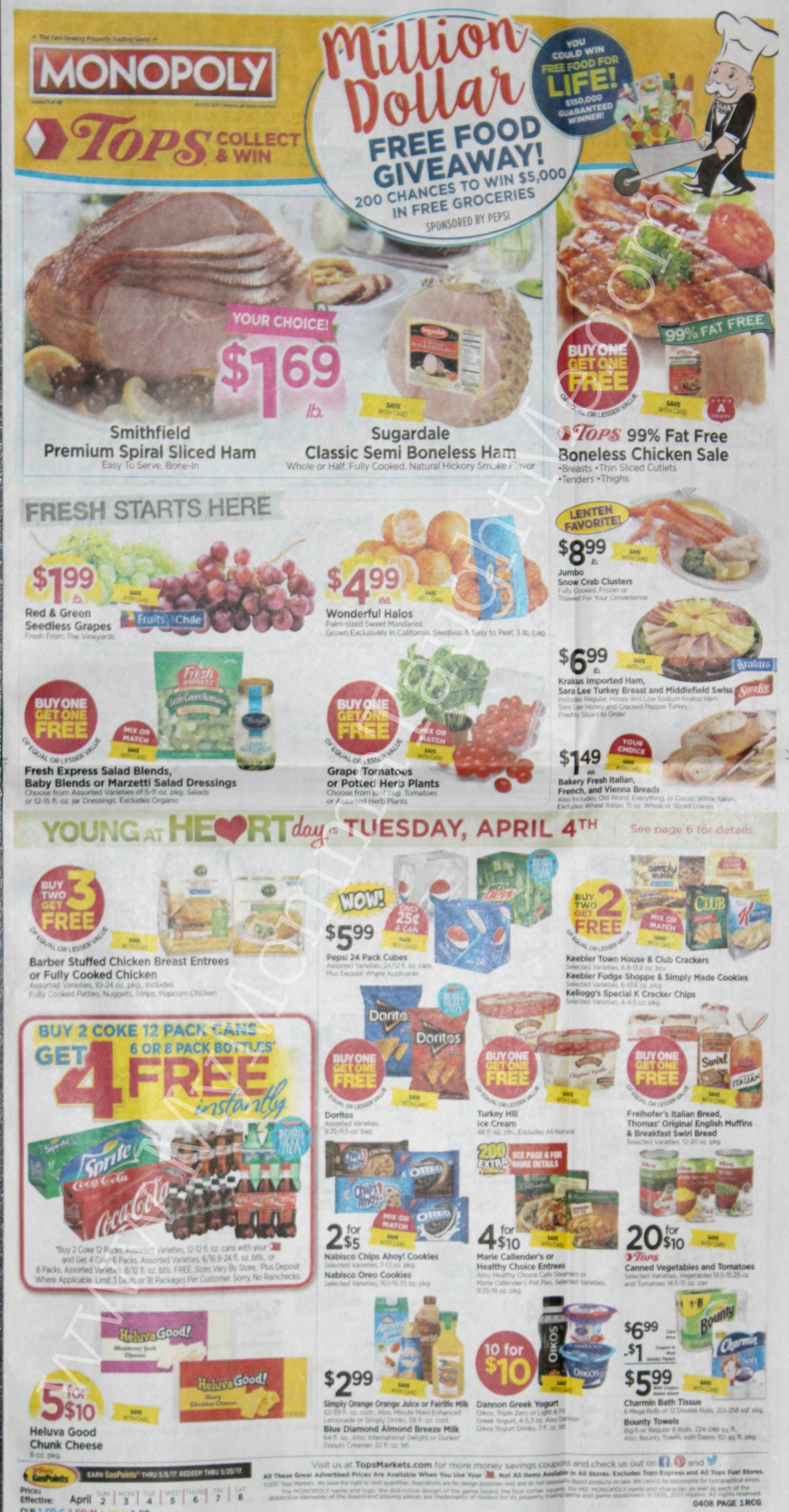 Tops Markets Ad Scan Week Of 4 2 17 To 4 8 17 Page 1