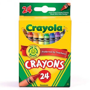 Free Pack 24 Count Crayons