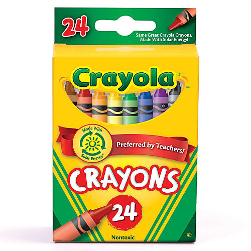 Free Pack 24 Count Crayons