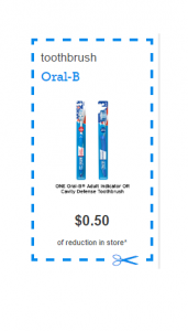 Oral B Toothbrush Coupon