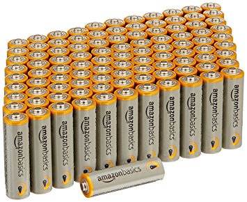 AmazonBasics AA Performance Alkaline Batteries (100 Pack)