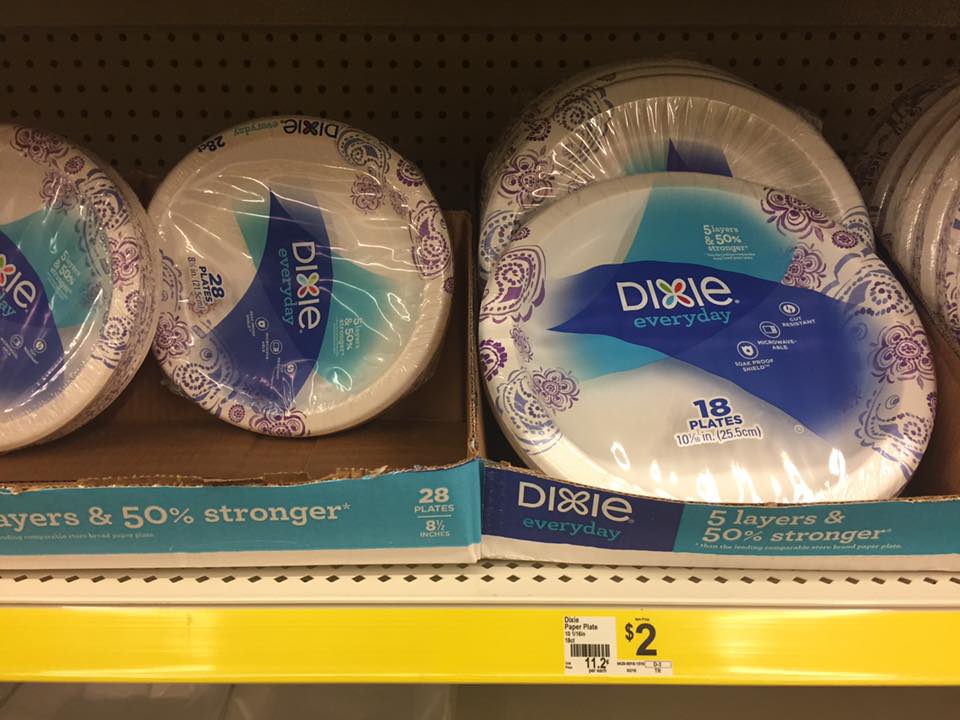 Dixie Plates At Dollar General