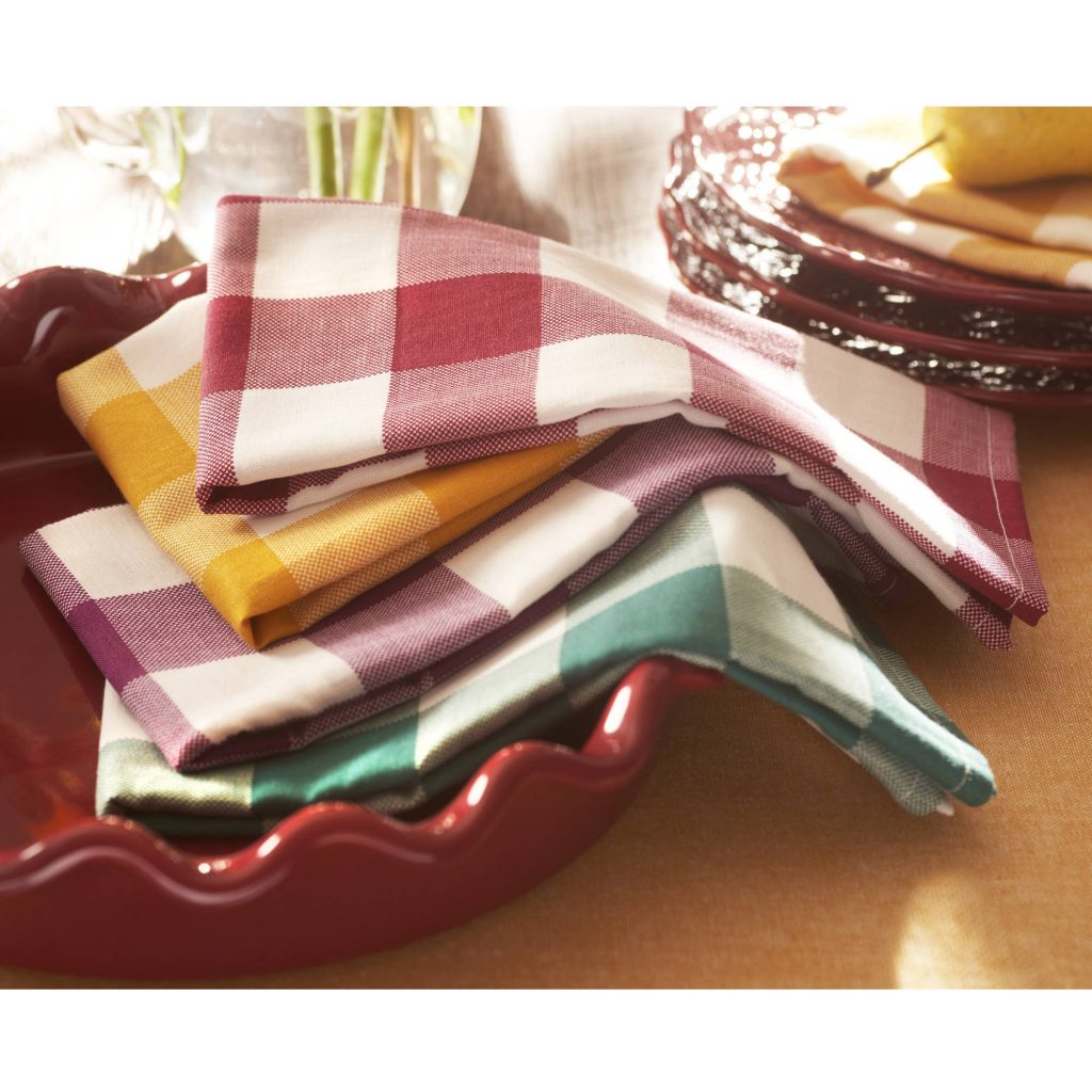 Pioneer Woman Charming Check Napkins, Pack Of 8