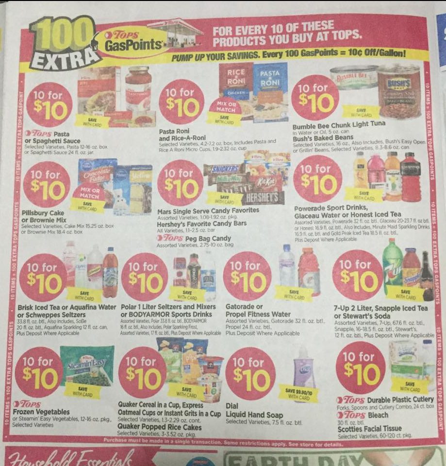 Tops Markets Ad Scan Week Of 4 16 17 To 4 22 17 Page 6a