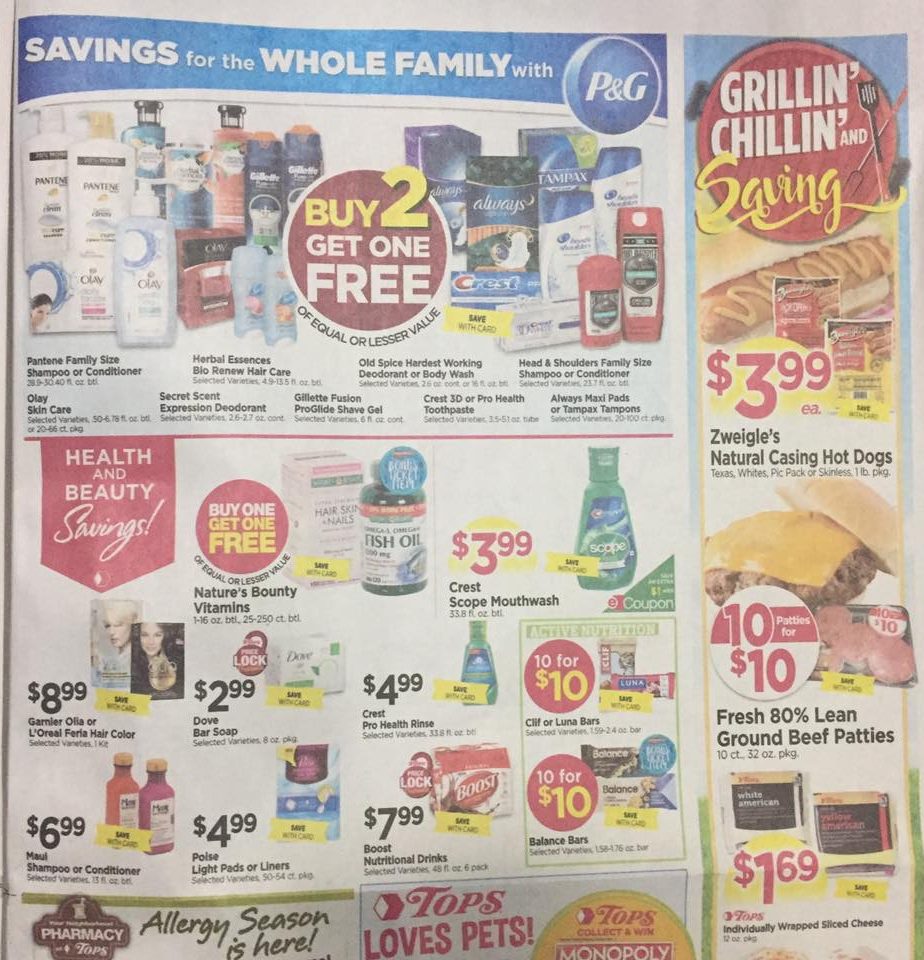 Tops Markets Ad Scan Week Of 4 16 17 To 4 22 17 Page 7a
