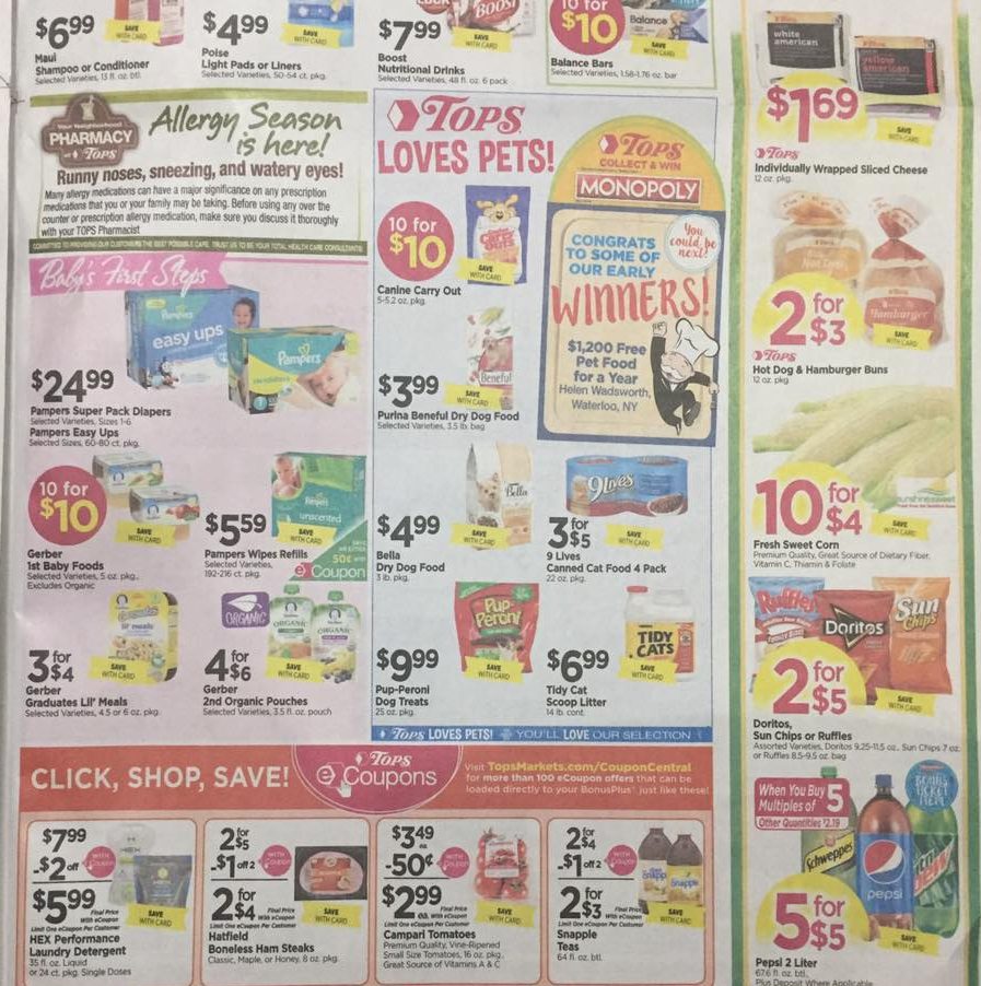 Tops Markets Ad Scan Week Of 4 16 17 To 4 22 17 Page 7b