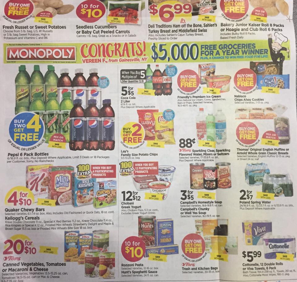 Tops Markets Ad Scan Week Of 4 23 17 To 4 29 17 Page 1b