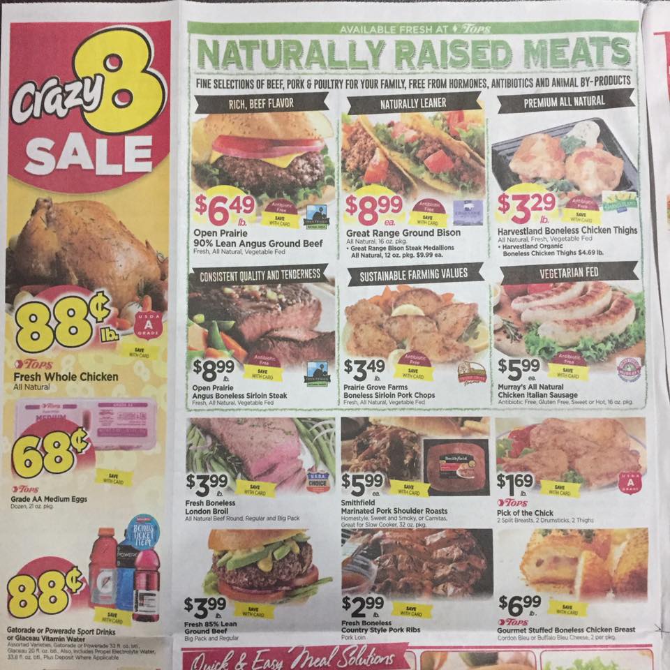 Tops Markets Ad Scan Week Of 4 23 17 To 4 29 17 Page 2a