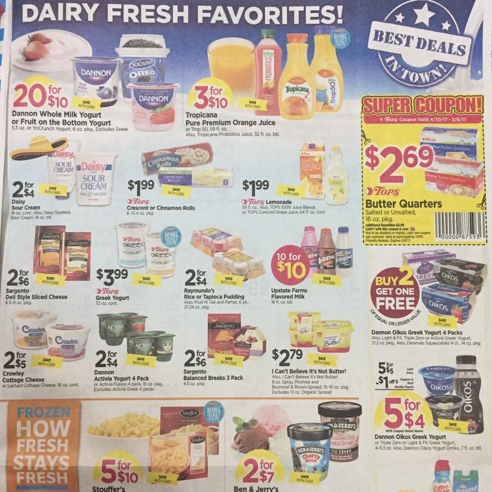 Tops Markets Ad Scan Week Of 4 30 17 To 5 6 17 Page 7a