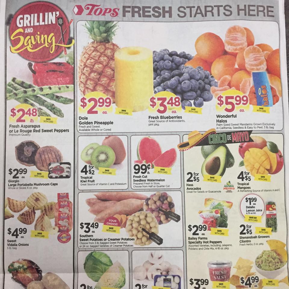 Tops Markets Ad Scan Week Of 4 30 17 To 5 6 17 Page 8a