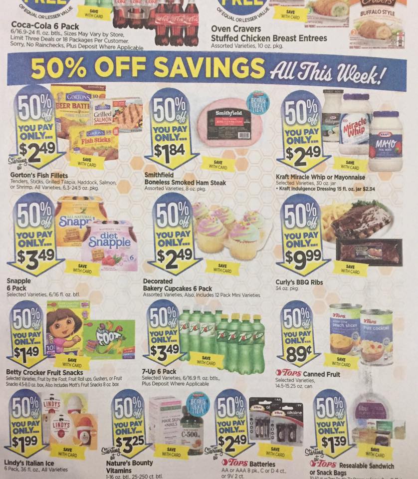 Tops Markets Ad Scan Week Of 4 30 17 To 5 6 17 Page W2
