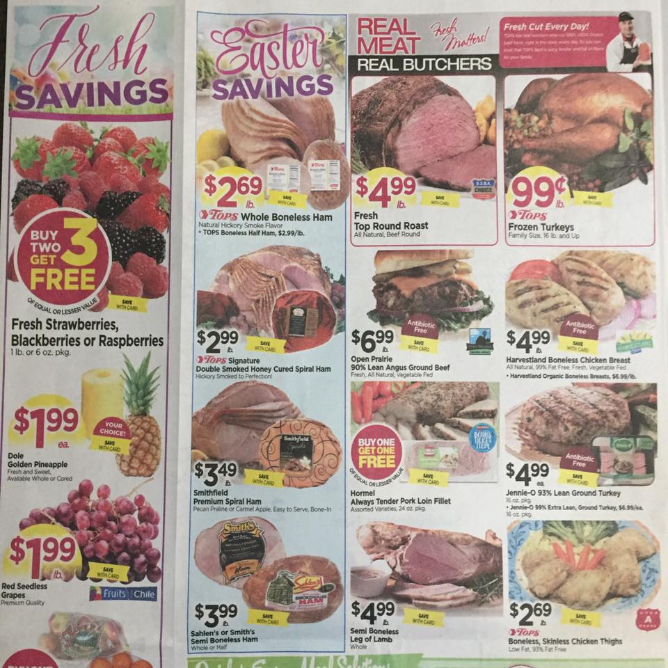 Tops Markets Ad Scan Week Of 4 9 17 To 4 15 17 Page 2a
