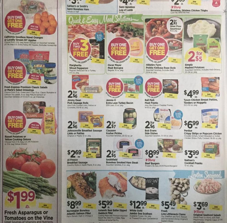 Tops Markets Ad Scan Week Of 4 9 17 To 4 15 17 Page 2b