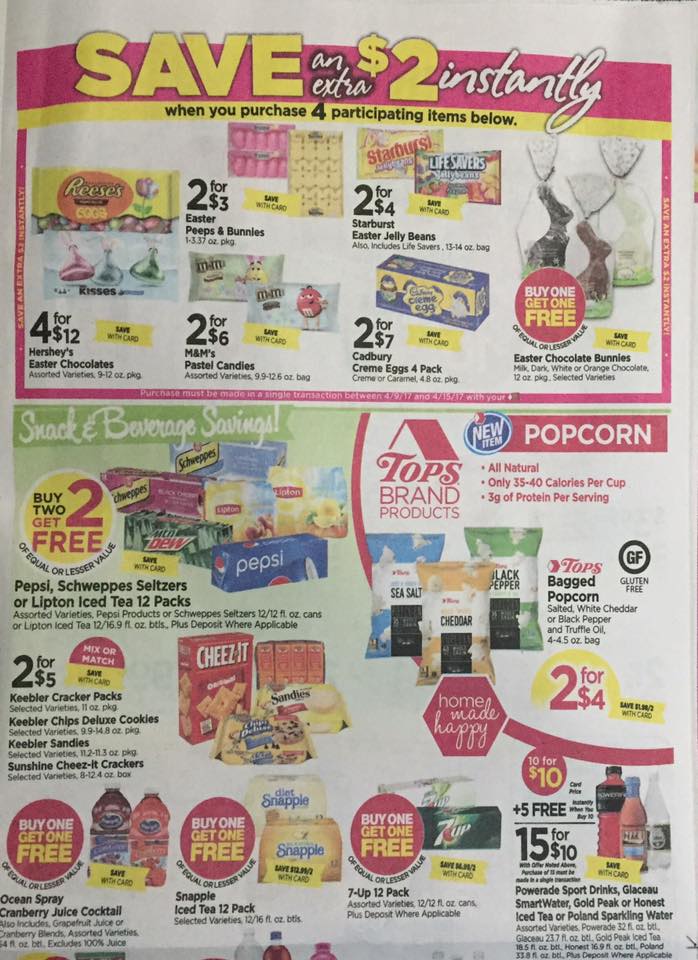 Tops Markets Ad Scan Week Of 4 9 17 To 4 15 17 Page 5a