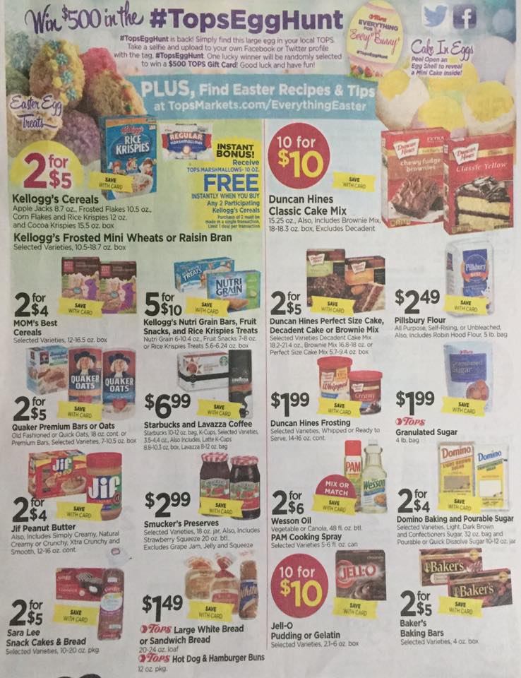 Tops Markets Ad Scan Week Of 4 9 17 To 4 15 17 Page 7a