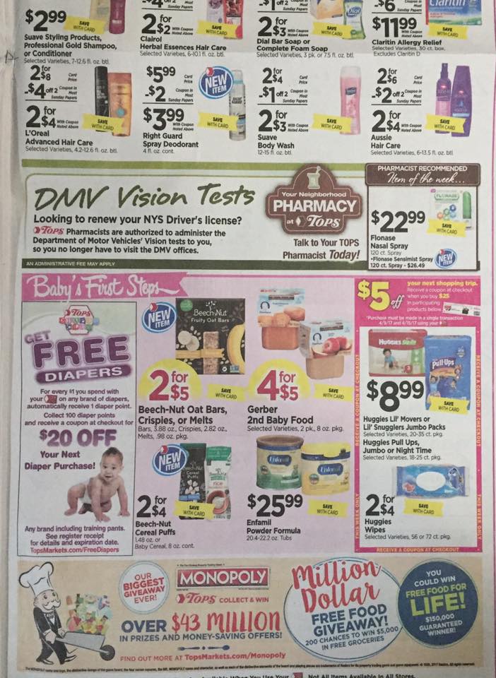 Tops Markets Ad Scan Week Of 4 9 17 To 4 15 17 Page 9b