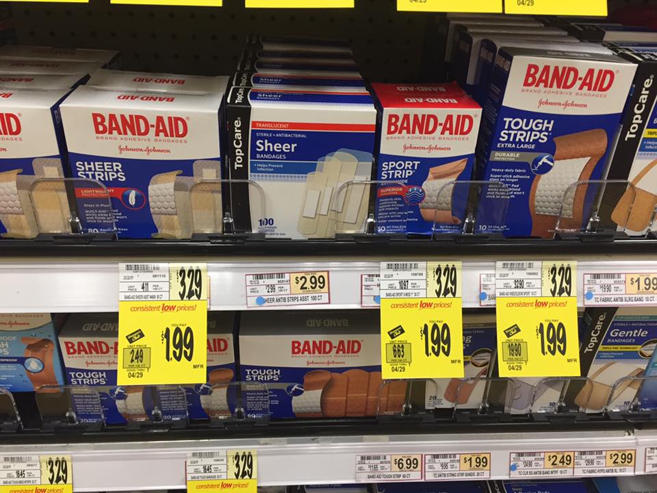 Band Aid Sale At Wegmans