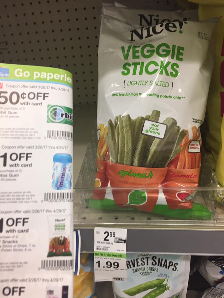 Nice Veggie Sticks Deal At Walgreens