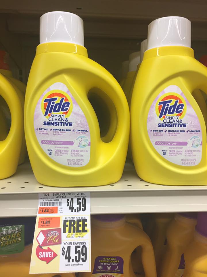 Tide Simply Detergent Bogo At Tops Markets