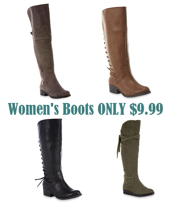 Womens Boots Only $9.99