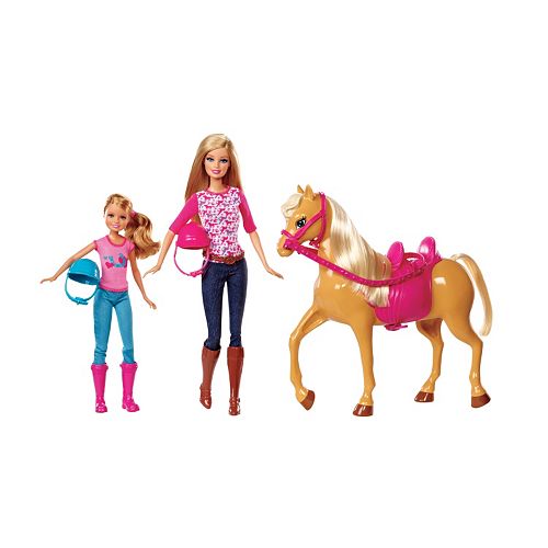 Barbie Pink Tastic Horse & Dolls