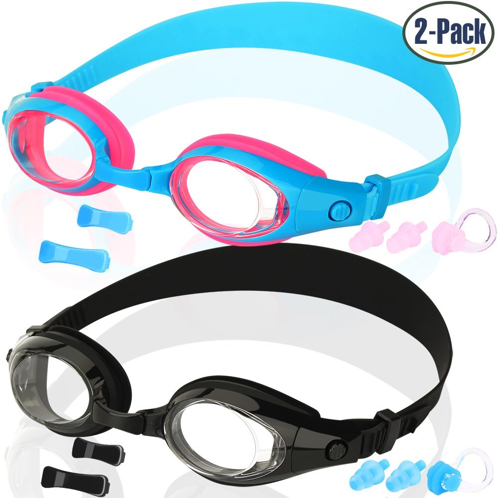 Kids Swim Goggles, Pack Of 2