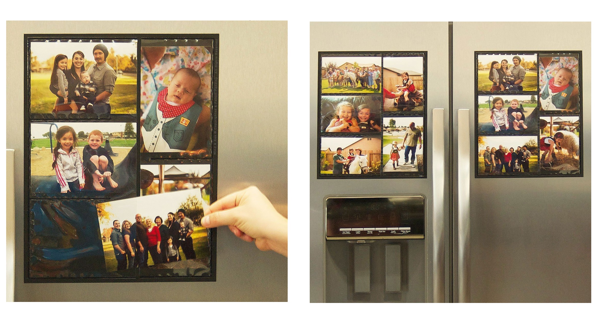 Magnetic Picture Collage Frame For Refrigerator, 2 Pack