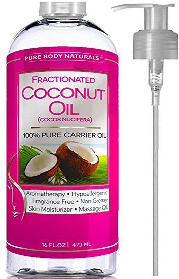 Premium Fractionated Coconut Oil 16 Oz